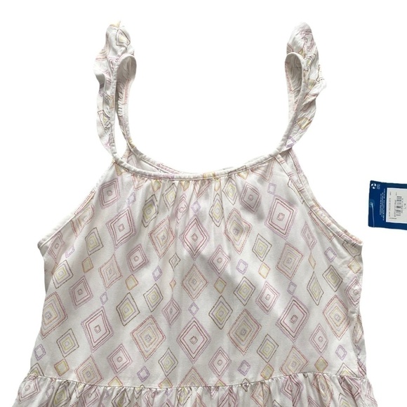 NWT ARIZONA Sleeveless Geometric White Maxi Dress Size L - Picture 4 of 7